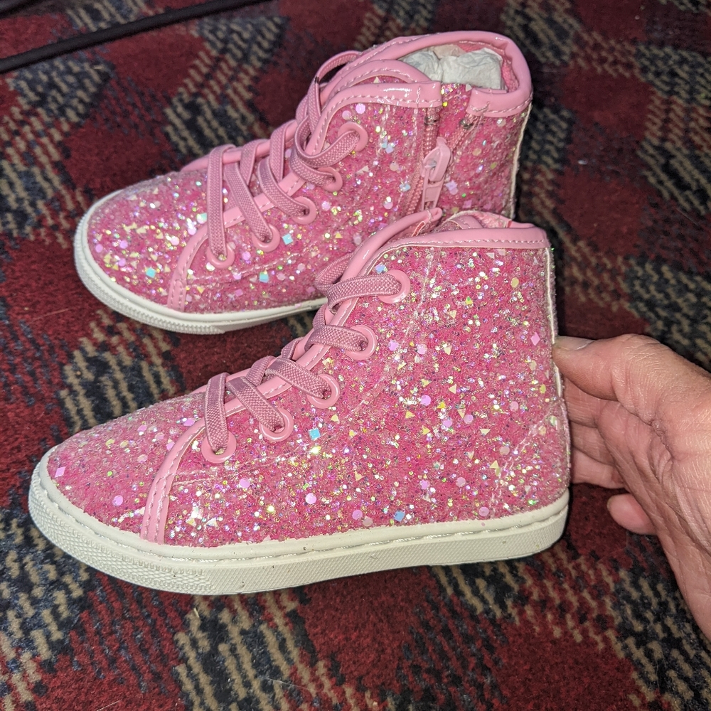 Brand New toddler size 9 Pink Sparkly Boots